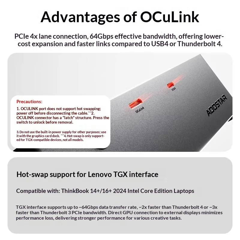 AOOSTAR AG01 AG02, base para t - Oculink Egpu Mini Pc reseña y precio