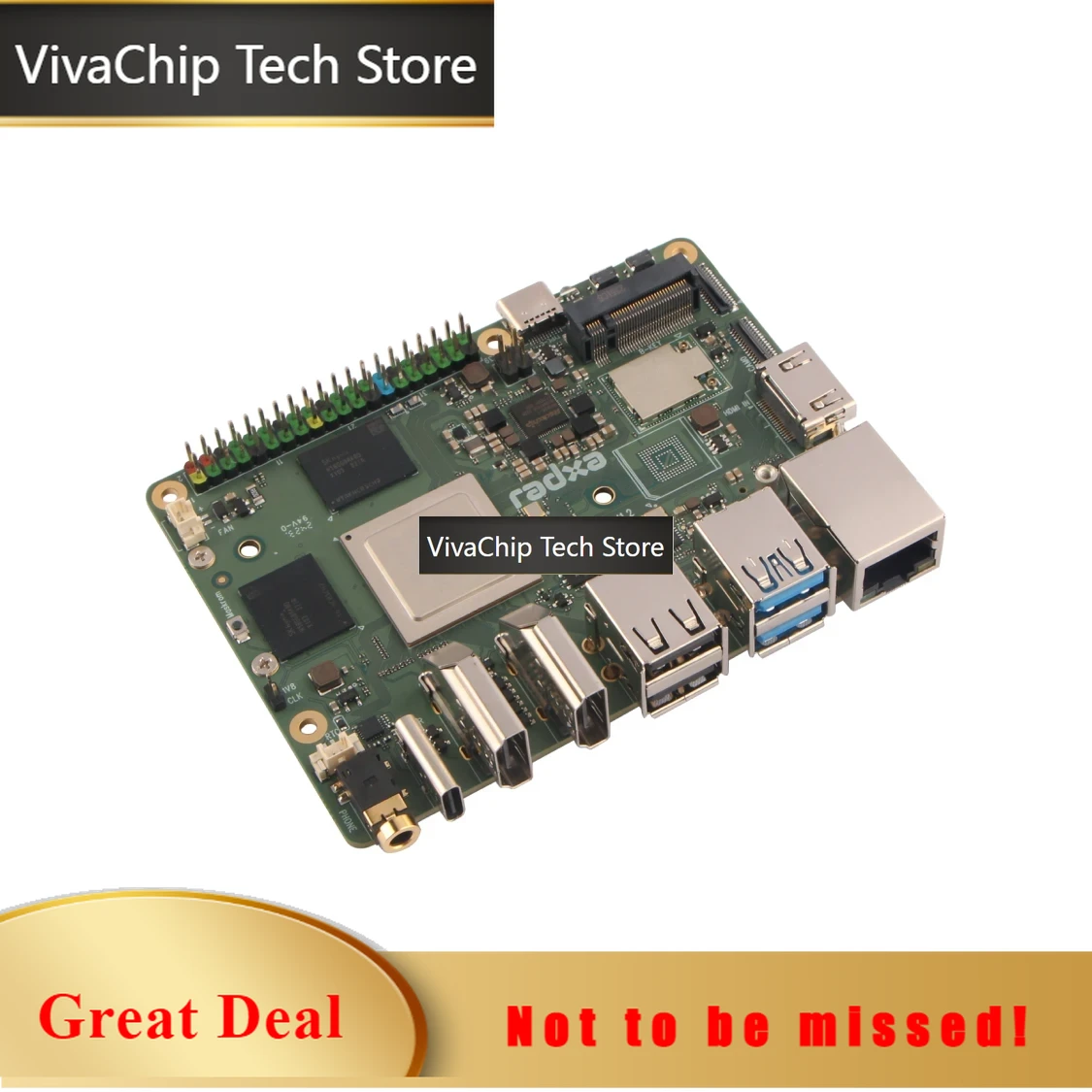 VivaChip TechRadxa ROCK 5B+ co - Rockchip Rk3588 Development Board reseña y precio